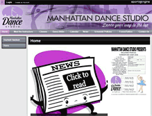 Tablet Screenshot of manhattandancestudio.com